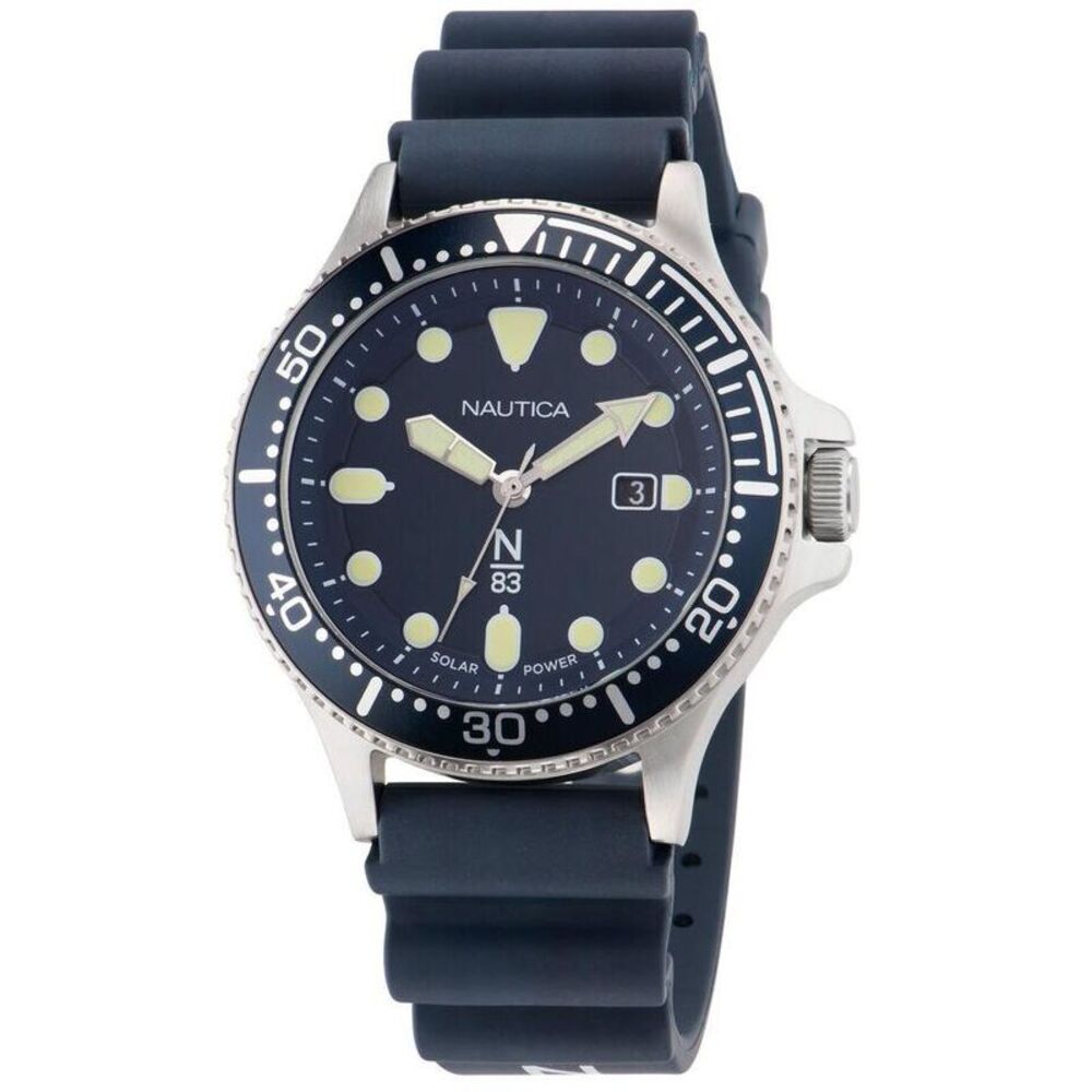 Nautica Cocoa Beach Blue PU Mens Watch